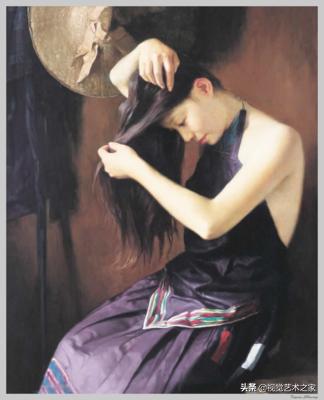 国人油画大师-张义波，笔下的东方唯美女性，细腻柔美，婀娜多姿